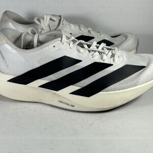 Adidas Adizero EVO SL Men’s 9 White and Black Athletic Sneakers B2